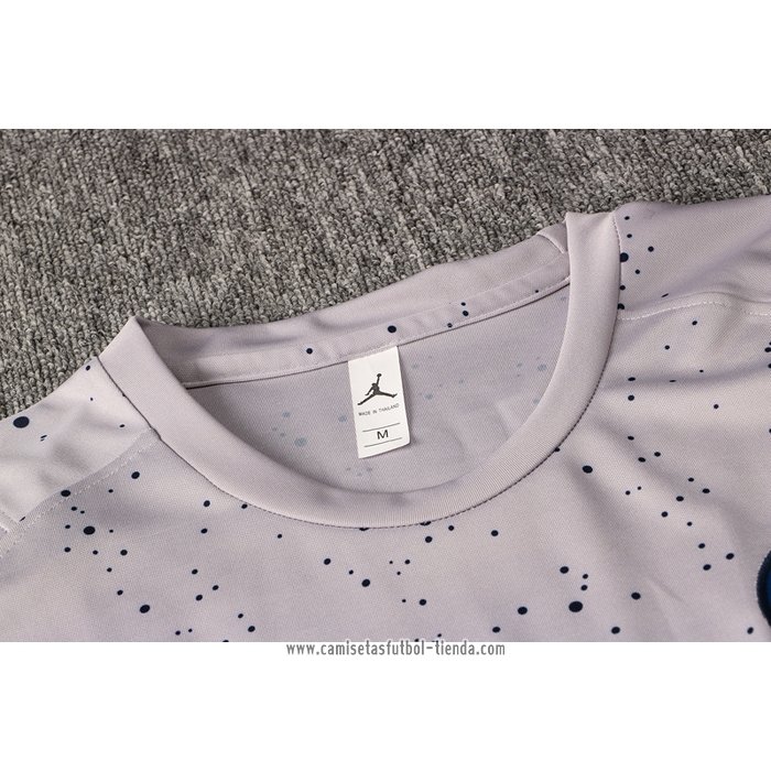 Chandal del Paris Saint-Germain 2021 2022 Manga Corta Gris